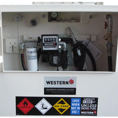 1300L Transcube steel bunded fuel bowser