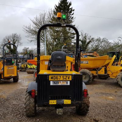 Rear view of JCB 3T-1 Dumper Vehicle